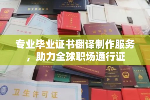 富锦专业毕业证书翻译制作服务，助力全球职场通行证