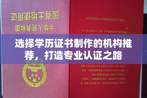 富锦选择学历证书制作的机构推荐，打造专业认证之路
