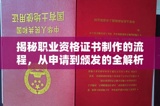 富锦揭秘职业资格证书制作的流程，从申请到颁发的全解析
