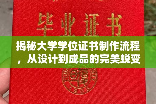 富锦揭秘大学学位证书制作流程，从设计到成品的完美蜕变
