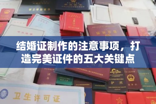 富锦结婚证制作的注意事项，打造完美证件的五大关键点